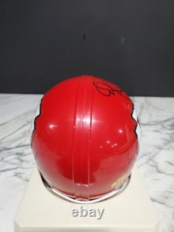 Ed Budde #71 Super Bowl IV Signed Riddell Mini Helmet Kansas City Chiefs COA