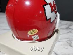 Ed Budde #71 Super Bowl IV Signed Riddell Mini Helmet Kansas City Chiefs COA