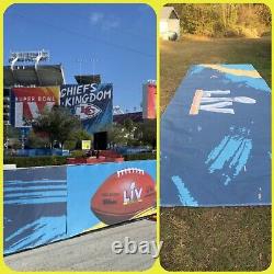 Event Used Fence Barricade Banner Decoration From SUPER BOWL LV 55 Tampa FL 2021