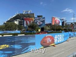 Event Used Fence Barricade Banner Decoration From SUPER BOWL LV 55 Tampa FL 2021