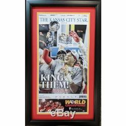 Framed Kansas City Star Chiefs Super Bowl LIV 54 Newspaper Cover 17x27 Photo