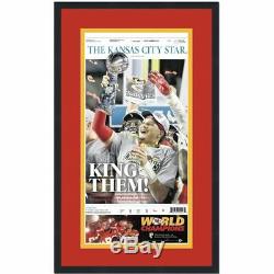 Framed Kansas City Star Chiefs Super Bowl LIV 54 Newspaper Cover 17x27 Photo
