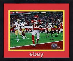 Framed Mecole Hardman Jr. Chiefs Super Bowl LVIII Signed 8x10 OT TD Photo withInsc