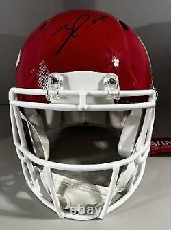 Frank Clark KC Chiefs Autographed Riddell Super Bowl LIV Champs Speed Youth Hlmt