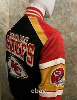 G-III NFL Kansas City Chiefs Super Bowl LIV Champions Suede Jacket SML