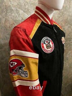 G-III NFL Kansas City Chiefs Super Bowl LIV Champions Suede Jacket SML