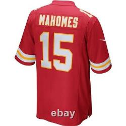 Genuine Nike Mahomes Kansas City Chiefs SB LV Jersey Men's Large L Red + Masks