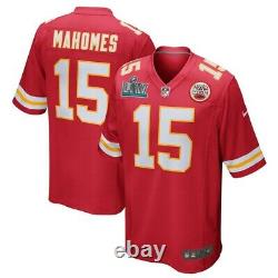 Genuine Nike Mahomes Kansas City Chiefs SB LV Jersey Men's Large L Red + Masks