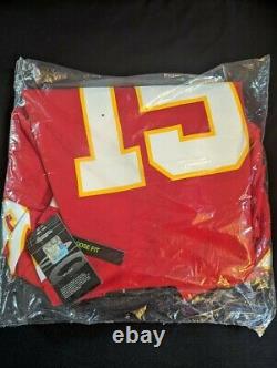 Genuine Nike Mahomes Kansas City Chiefs SB LV Jersey Men's Large L Red + Masks