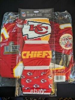 Genuine Nike Mahomes Kansas City Chiefs SB LV Jersey Men's Large L Red + Masks