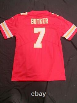 Harrison Butker Kansas City Chiefs SB LVIII Captain Jersey Red Size XL