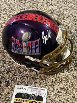 Isiah Pacheco Signed Football Mini Helmet Kansas City Chiefs Super Bowl 58 Jsa