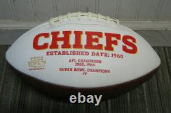 Jarden Sports Kansas City Chiefs Super Bowl IV Champions Football with Signatures