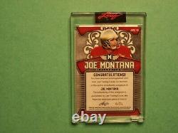Joe Montana Auto Card 2020 /25 Leaf Metal Football San Francisco 49ers Chiefs