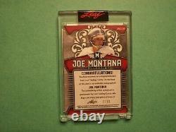 Joe Montana Auto Card 2020 Leaf Metal Football /10 San Francisco 49ers Chiefs