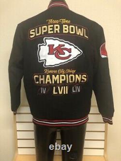 KANSAS CITY CHIEFS FOOTBALL 3X SUPERBOWL Champions reversible women's jacket