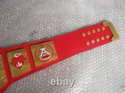 KANSAS CITY CHIEFS KC NFL Football Championship Belt Brass Adult gold plated
