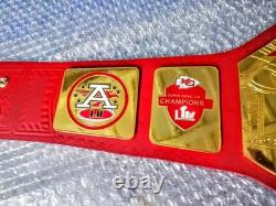 KANSAS CITY CHIEFS KC NFL Football Championship Belt Brass Adult gold plated