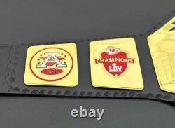 KANSAS CITY CHIEFS KC NFL Superbowl Championship title belt Adult size 2mm Brass