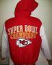 Kansas City Chiefs Super Bowl Championship Hooded Jacket S M L Xl 2x