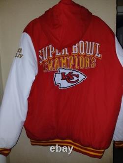 KANSAS CITY CHIEFS SUPER BOWL CHAMPIONSHIP Hooded Jacket XL KANSAS CITY CHIEFS SUPER BOWL CHAMPIONSHIP Hooded Jacket XL