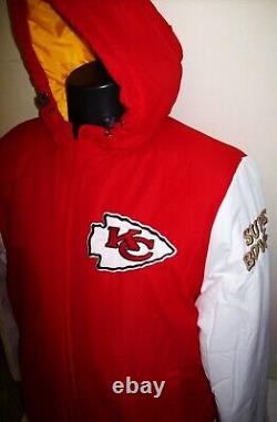 KANSAS CITY CHIEFS SUPER BOWL CHAMPIONSHIP Hooded Jacket XL 2X