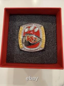 KANSAS CITY CHIEFS SUPER BOWL CHAMPIONS RING IV. LIV. LVII -Presentation Box