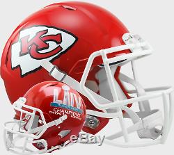 KANSAS CITY CHIEFS Super Bowl 54 Riddell SPEED Authentic Football Helmet