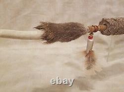 KANSAS CITY CHIEFS Superbowl 58 Handmade Commemorative Smokeable Peacepipe 21in