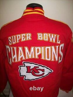 KANSAS CITY CHIEFS TME SUPER BOWL CHAMPIONS Jacket M L XL 2X