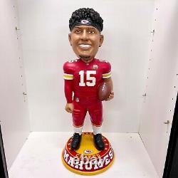 KC Chiefs #15 Patrick Mahomes, NFL MVP Bobblehead 3' Statue Super Bowl Champs