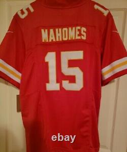KC Chiefs Mahomes 15 Super Bowl LVIII Dri-FIT Mens Large Red Home Jersey