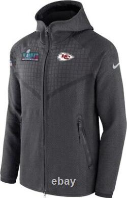 KC Chiefs Nike Super Bowl LVII Opening Night Performance Hoodie Anthracite Small