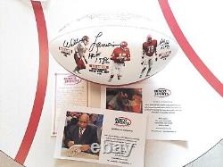KC Chiefs Super Bowl 4 Football Autographed Bobby Bell and Willie Lanier