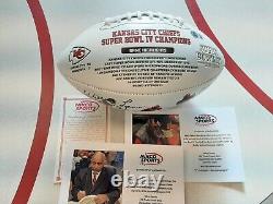 KC Chiefs Super Bowl 4 Football Autographed Bobby Bell and Willie Lanier