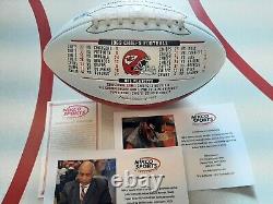 KC Chiefs Super Bowl 4 Football Autographed Bobby Bell and Willie Lanier