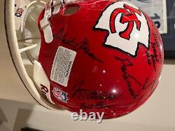 KC Chiefs super bowl 4 signed helmet