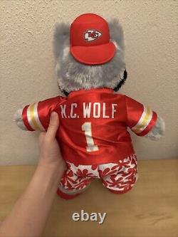 KC Wolf Build A Bear Stuffed Animal Kansas City Chiefs Super Bowl