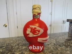 Kansas City Chiefs 1969 McCormick Hand Blown Commerative Glass Decanter