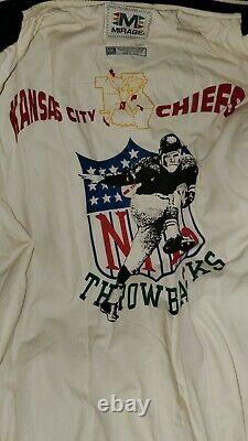 Kansas City Chiefs 1969 Super Bowl Wool Jacket Leather Sleeves Size XXL
