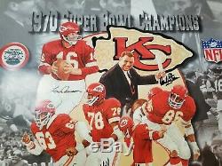 Kansas City Chiefs 1969 Superbowl Champs Autographed Auto team signed litho NFL