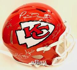 Kansas City Chiefs 2019 Super Bowl Team Signed Helmet Mahomes +4 Fanatics BAS