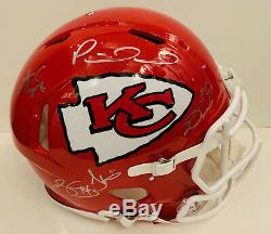 Kansas City Chiefs 2019 Super Bowl Team Signed Helmet Mahomes +4 Fanatics BAS