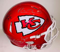 Kansas City Chiefs 2019 Super Bowl Team Signed Helmet Mahomes +4 Fanatics BAS