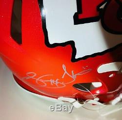 Kansas City Chiefs 2019 Super Bowl Team Signed Helmet Mahomes +4 Fanatics BAS