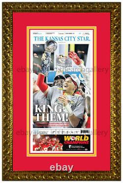 Kansas City Chiefs 2020 SUPER BOWL CHAMPS! Deluxe Framed Original Newspaper