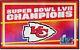 Kansas City Chiefs 2023 Super Bowl Lvii Champions 4x6 Feet Rug Nylon Ultra Plush