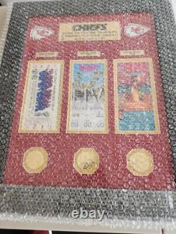 Kansas City Chiefs 3 Super Bowl Champions Limited Number Of 1,0000 Plaques