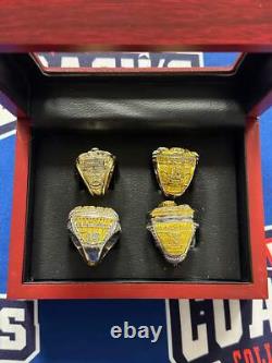 Kansas City Chiefs 4pc Replica Super Bowl Ring Set with Display Box