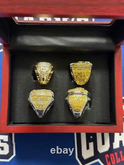 Kansas City Chiefs 4pc Replica Super Bowl Ring Set with Display Box